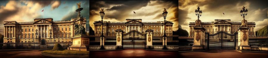 Buckingham Palace London England: Der Amtssitz des britischen Monarchen und eines der bekanntesten Wahrzeichen Londons und des Vereinigten Königreichs. Buckingham Palace London England: Der Amtssitz des britischen Monarchen und eines der bekanntesten Wahrzeichen Londons und des Vereinigten Königreichs.