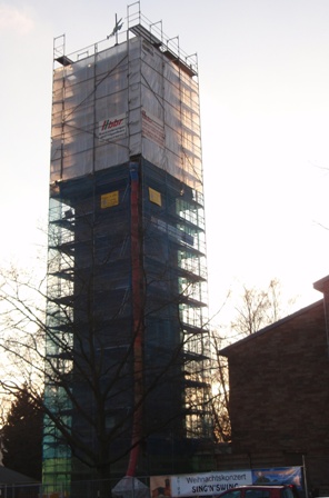 Bild: Homburg Erbach Kirchturm Maria von Frieden