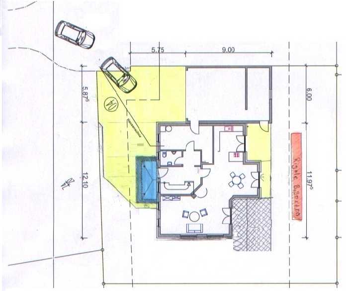BAU.DE / BAU-Forum: 1. Bild zu Frage "GRZ Berechnung: Terrasse, Pflasterflächen – Wie Grundstücksgröße, Haus & Garage die Grundflächenzahl beeinflussen?" im BAU-Forum "Architekt / Architektur" BAU.DE / BAU-Forum: 1. Bild zu Frage "GRZ Berechnung: Terrasse, Pflasterflächen – Wie Grundstücksgröße, Haus & Garage die Grundflächenzahl beeinflussen?" im BAU-Forum "Architekt / Architektur"