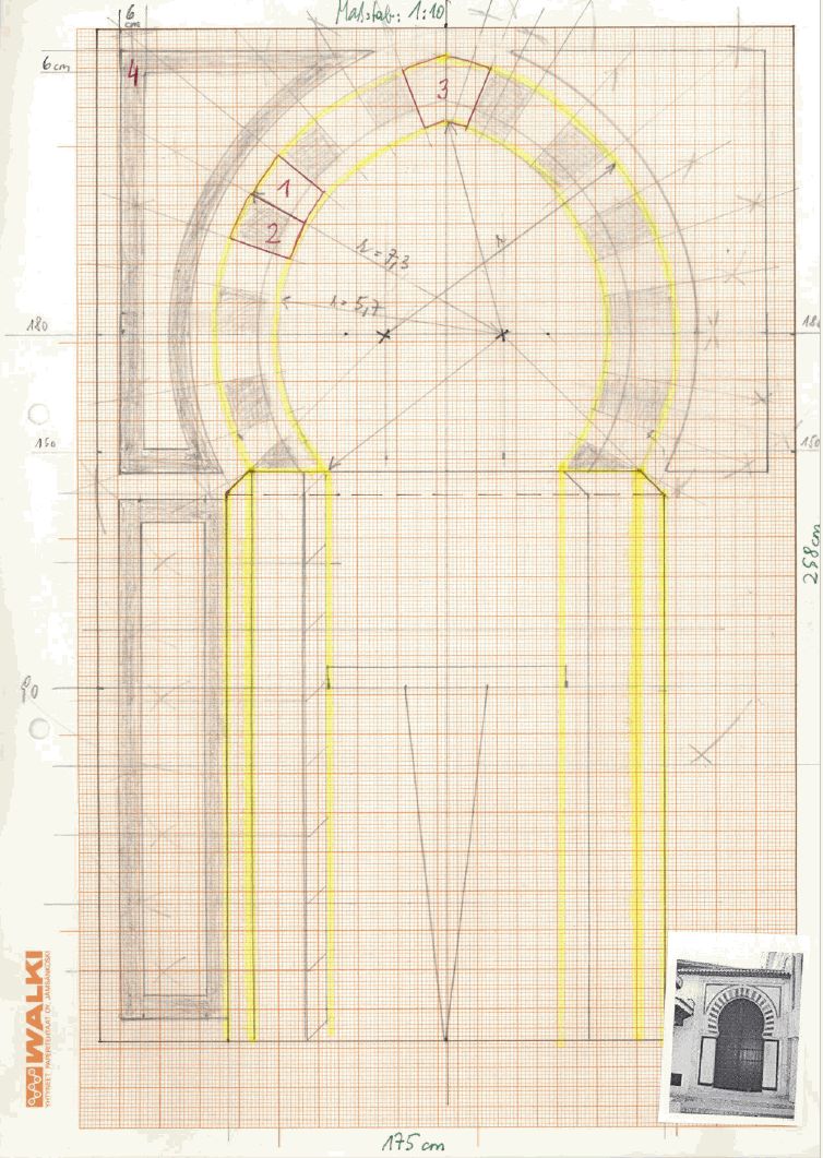 BAU.DE / BAU-Forum: 1. Bild zu Frage "Hufeisenspitzbogen selber bauen: Anleitung, Maße & Tipps für Laien?" im BAU-Forum "Architekt / Architektur" BAU.DE / BAU-Forum: 1. Bild zu Frage "Hufeisenspitzbogen selber bauen: Anleitung, Maße & Tipps für Laien?" im BAU-Forum "Architekt / Architektur"