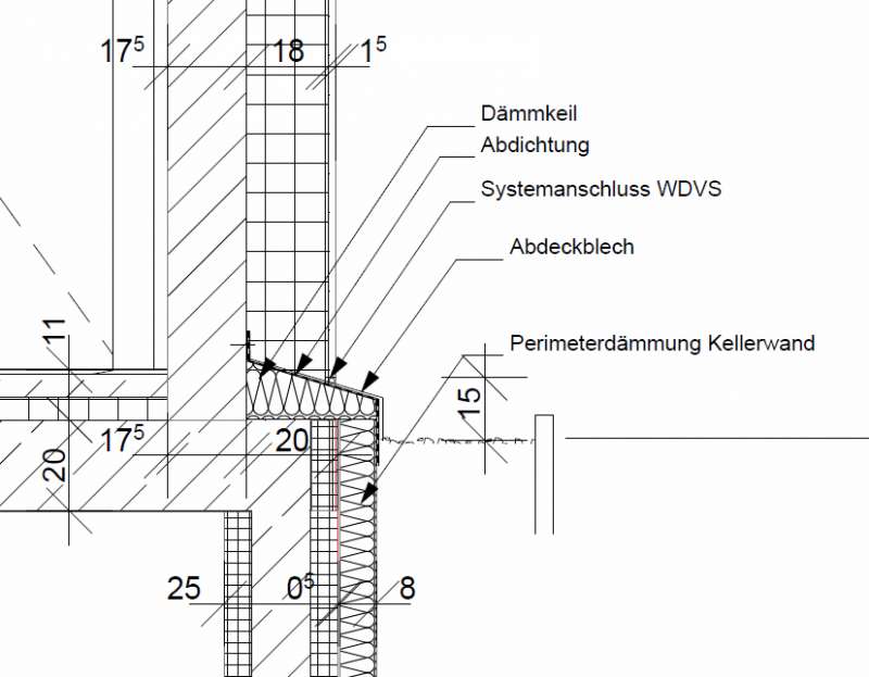 BAU.DE - Forum - Außenwände und Fassaden - 15012: Übergang EG zu KG