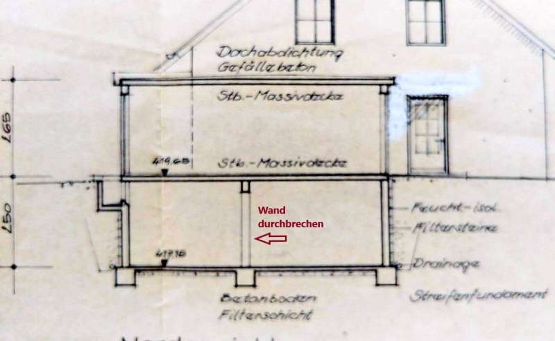 BAU.DE / BAU-Forum: 2. Bild zu Frage "Tragende Wand in Garage entfernen: Kosten, Statik & Risiken beim Durchbruch?" im BAU-Forum "Innenwände" BAU.DE / BAU-Forum: 2. Bild zu Frage "Tragende Wand in Garage entfernen: Kosten, Statik & Risiken beim Durchbruch?" im BAU-Forum "Innenwände"