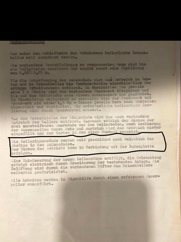 BAU.DE / BAU-Forum: 3. Bild zu Frage "Kellerboden Aufbau 70er Jahre: Dämmung, Asbest & Abdichtung prüfen - Was beachten?" im BAU-Forum "Keller" BAU.DE / BAU-Forum: 3. Bild zu Frage "Kellerboden Aufbau 70er Jahre: Dämmung, Asbest & Abdichtung prüfen - Was beachten?" im BAU-Forum "Keller"