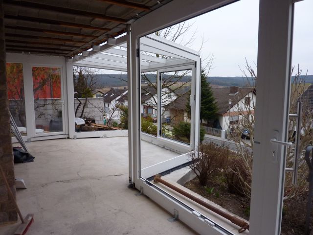 Bild zum BAU-Forumsbeitrag: Anschluss Wintergarten unter Balkon im Forum Wintergarten
