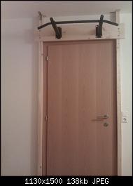 BAU.DE / BAU-Forum: 2. Bild zu Antwort "so sieht es aus :-)" auf die Frage "Klimmzugstange an Decke montieren" im BAU-Forum "Wohnen und Einrichten" BAU.DE / BAU-Forum: 2. Bild zu Antwort "so sieht es aus :-)" auf die Frage "Klimmzugstange an Decke montieren" im BAU-Forum "Wohnen und Einrichten"