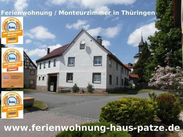 Bild zum Inserat: 1 Ferienwohnung + 1 Monteurzimmer in Thüringen, Saalfeld-Rudolstadt, zu vermieten