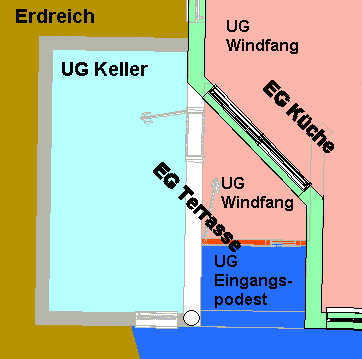 Bild von Martin Outl - Titel: die Terrasse im EG (über kaltem UG Keller und warmen UG Windfang) Bild von Martin Outl - Titel: die Terrasse im EG (über kaltem UG Keller und warmen UG Windfang)