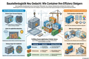 Baustellenlogistik neu gedacht: Wie mobile Raumlösungen den Bauprozess optimieren - Bild: BauKI / BAU.DE Baustellenlogistik neu gedacht: Wie mobile Raumlösungen den Bauprozess optimieren - Bild: BauKI / BAU.DE