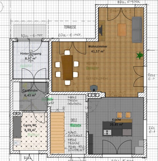 BAU-Forumsbeitrag: Optimierung des Erdgeschoss-Grundrisses: Ideen für offenen Wohnbereich gesucht BAU-Forumsbeitrag: Optimierung des Erdgeschoss-Grundrisses: Ideen für offenen Wohnbereich gesucht