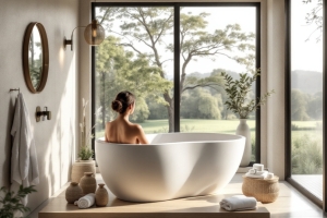 Die besten Tipps für die Planung einer freistehenden Badewanne im Badezimmer - Bild: BauKI / BAU.DE Die besten Tipps für die Planung einer freistehenden Badewanne im Badezimmer - Bild: BauKI / BAU.DE