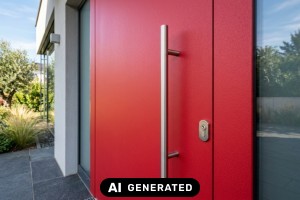 Welche Materialien sichern langlebige Eingangstüren? - Bild: KI-generiert / BAU.DE Welche Materialien sichern langlebige Eingangstüren? - Bild: KI-generiert / BAU.DE