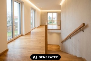 Treppe selber bauen - die vollständige Anleitung für Holztreppen - Bild: KI-generiert / BAU.DE Treppe selber bauen - die vollständige Anleitung für Holztreppen - Bild: KI-generiert / BAU.DE