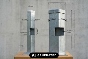 Ein Pfosten ist ein senkrecht stehendes Bauelement, das zur Stütze oder Begrenzung verwendet wird. Ein Pfosten ist ein senkrecht stehendes Bauelement, das zur Stütze oder Begrenzung verwendet wird.