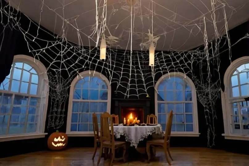 Die Grundstimmung des Raums festlegen - Kerzen und K&uuml;rbis